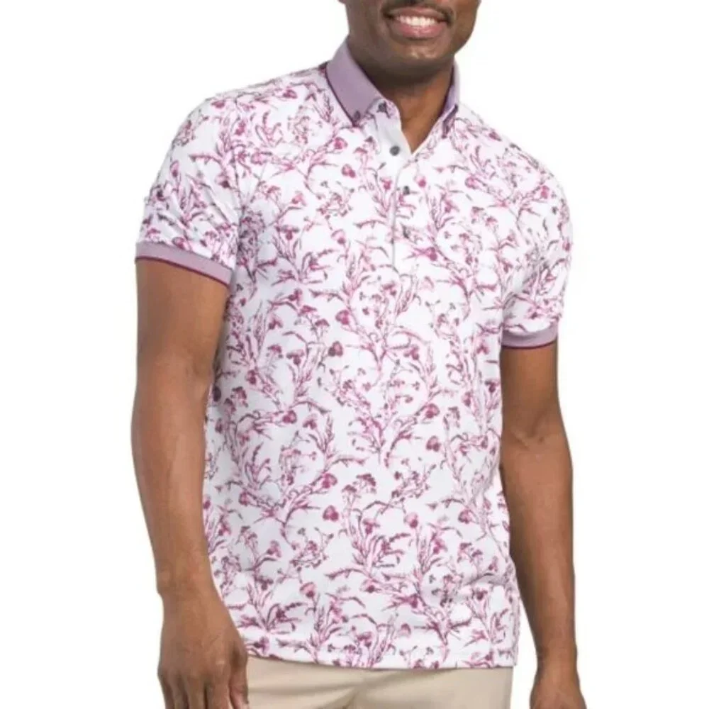 Greyson NEW Men's Water Thistle Golf Polo Shirt Size XL - Picture 1 of 11